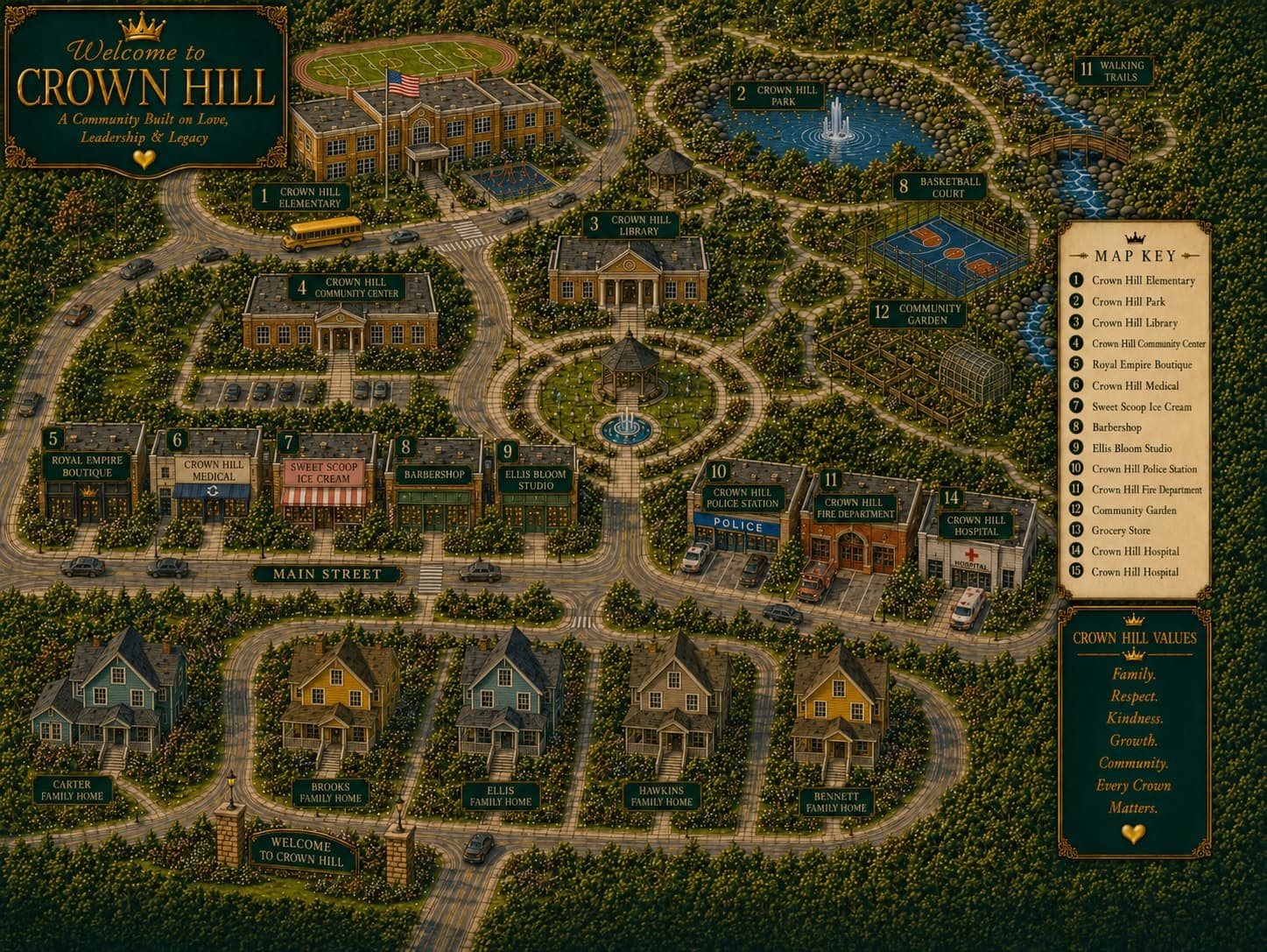Map of Crown Hill